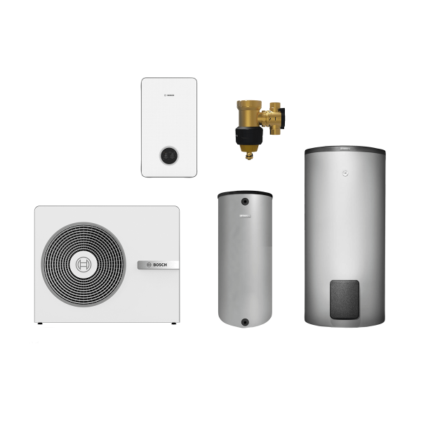Monoblock CS8800iAW 15 O-T 15 kW, weiß, Komplettsystem mit Kompaktmodul, Warmwasser- und Pufferspeic