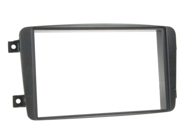 Radiohalterung Rubber Touch Mercedes C-Klasse / CLK Doppel DIN (schwarz)
