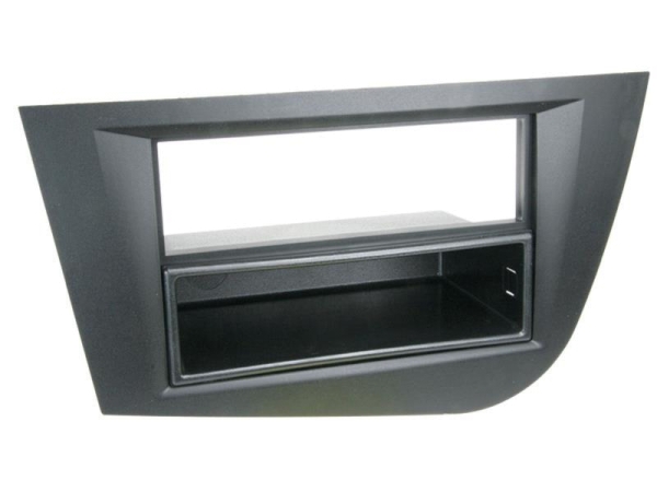 Radiohalterung Rubber Touch Seat Leon Doppel ISO (schwarz)
