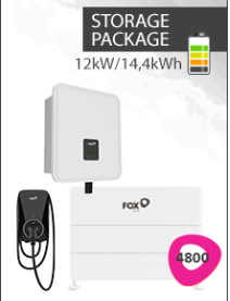 12kW Hybrid Wechselrichter + 14.4 kWh (3x4.8) EQ Batterie + Wallbox