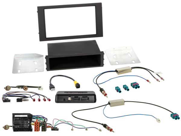 2-DIN Kit mit Fach Seat Ibiza/Leon i-dapter/Anntenne