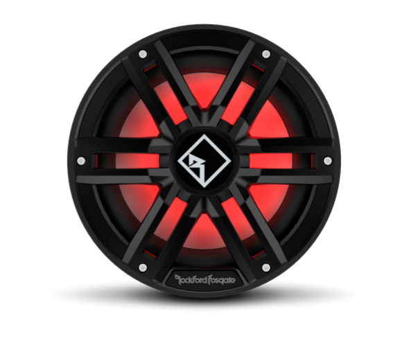 M2 10" DVC 4Ω Color Optix™ Infinite Baffle Marine Subwoofer - Black