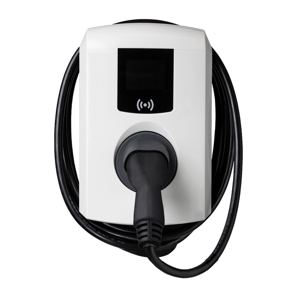 Eve Single Pro-line 1PH Cable, 32A, RFID, LB Active, Logo, Backoffice E-Flux, 1 Phase, 7.4kW, Modus