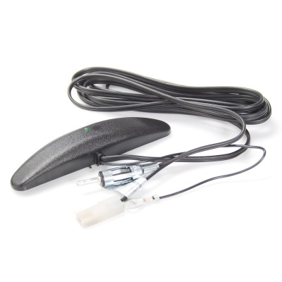 Glasklebe Antenne AM/FM aktiv DIN Stecker