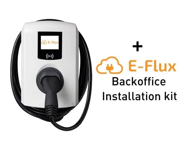 Eve Single Pro-line 3-phase incl 7,5m T2 cable with E-Flux backoffice