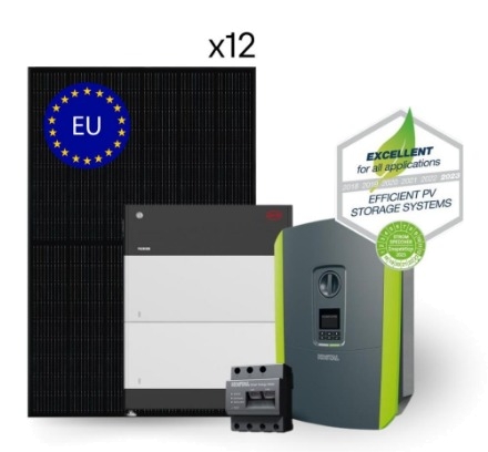 Solitek & Kostal & BYD complete PV ESS kit: 12x 420Wp Module, 5.5kW Inverter, 5.1kWh Battery