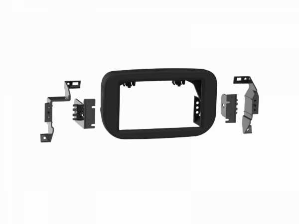 2-DIN Radioblende Ford Transit(FD) 06/2019-2024 schwarz matt