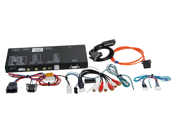 Universal AV Multimedia Box mit Steuerfunktion + AUX Eingang für bis zu zwei Endgeräte für Audi A4,