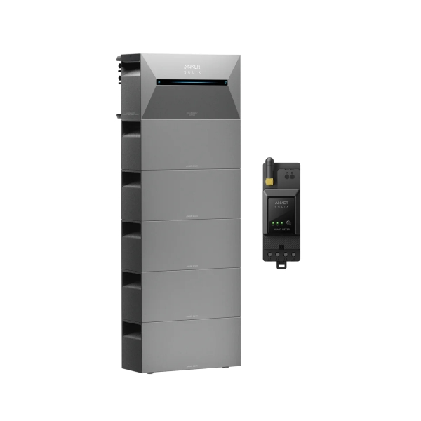 SOLIX Solarbank 2E1600 Plus & 5*BP 1600 mit Smart Meter
