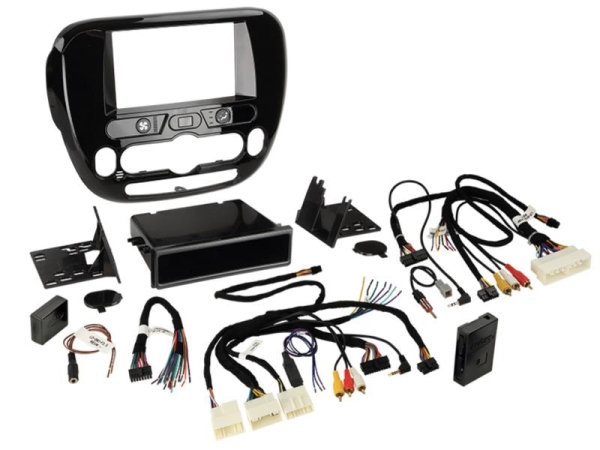 Kia 2-DIN Kit mit Fach Soul 2014 >