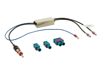 Antennenadapter Fakra(m)(Set)>DIN(m) 12V Phantom LEONI