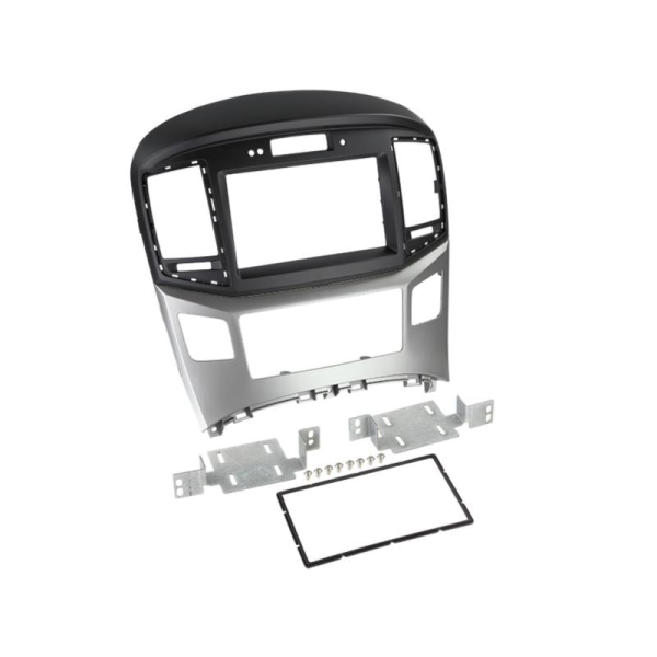 2-DIN RB Hyundai H1 2015-> schwarz/silber mit Uhr