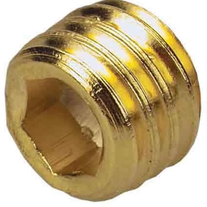 Ersatzschraube, Innensechskant, vergoldet, 7mm Gewindelänge