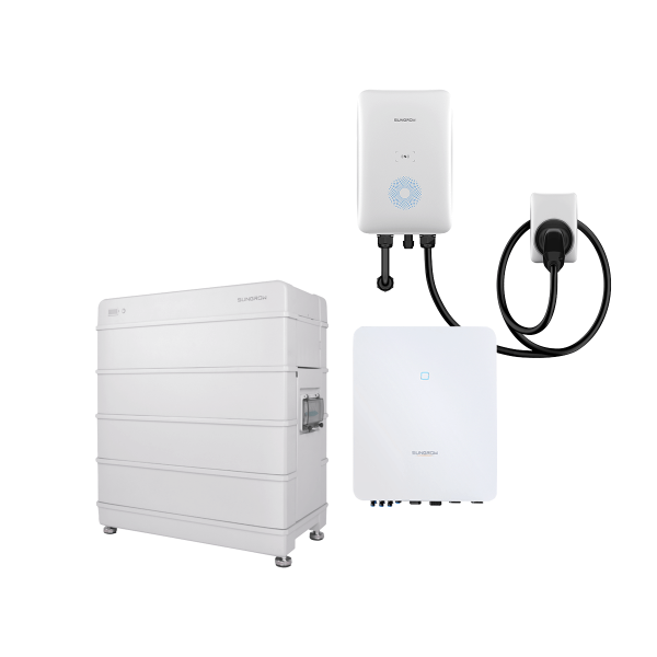 3-Phasen Lösung mit 6 kVA WR, EV Charger und 12,8 kWh Speicher