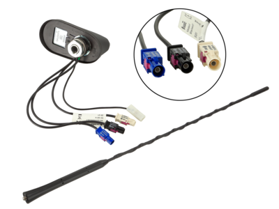 Dachantenne AM/FM DAB/DAB+ GNSS(GPS/GLONASS) 60°Stabneigung