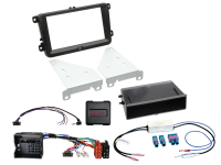 2-DIN Kit mit Fach Seat/Skoda/VW Fahrzeuge LFB/Antenne