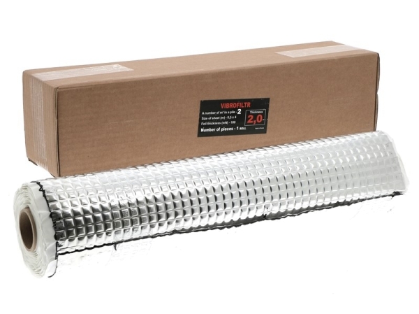 Alubutyl 2,0mm selbstklebend 1Rolle 4m lang 0,5m breit 0,06mm Alu