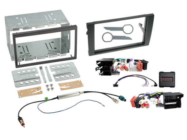 2-DIN Kit Audi A4 B6/B7(8E)/Seat Exeo(3R) LFB/Antenne/Amp