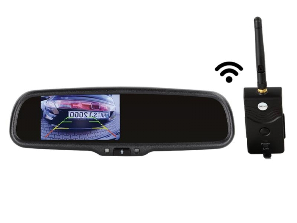 4.3 Zoll Spiegelmonitor inkl. 2.4GHz Digital Video Transmitter