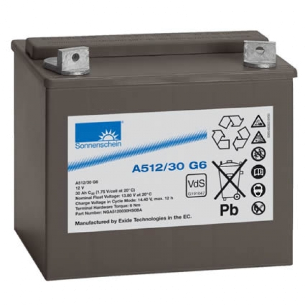Sonnenschein A512/30 G6 VdS 12V 30Ah dryfit Blei-Gel-Akku