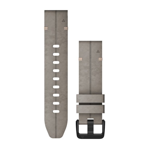 QuickFit 20-Uhrenarmbänder graues Veloursleder