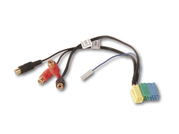 CHP - 6 pol. Mini ISO-Stecker auf 4-Cinch Buchsen CHP, 6 pol. Mini ISO-Stecker  auf 4-Cinch Buchsen CHP, Vorverstärkeradapter, Autoradio-Zubehör, Car-Hifi-Zubehör, Zubehör