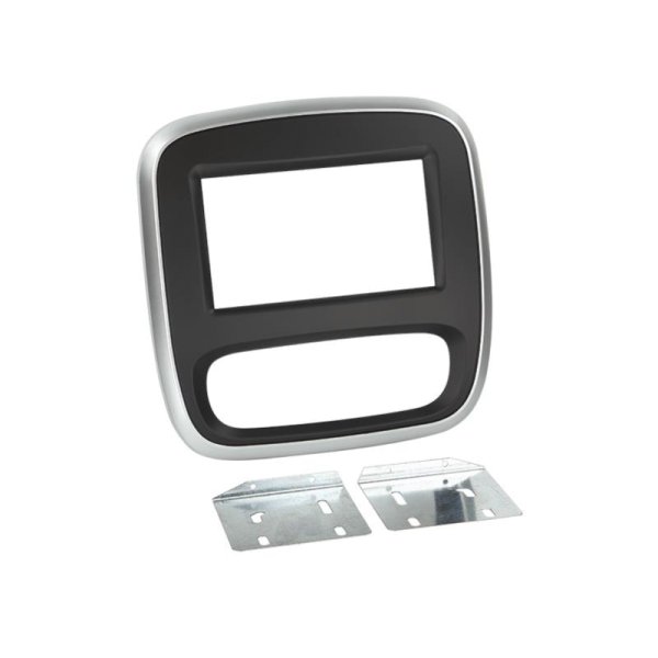 2-DIN RB Renault Trafic / Opel Vivaro 2014-> schwarz/silber
