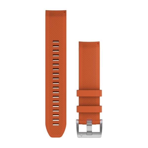 QuickFit 22-Uhrenarmbänder Dunkeloranges Silikonarmband