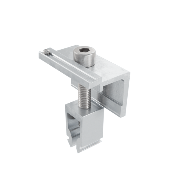 Abschlussklemme Click mit Pin, höhenverstellbar 30 - 42 mm