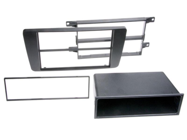 Radiohalterung Rubber Touch Skoda Octavia II Doppel DIN (schwarz)