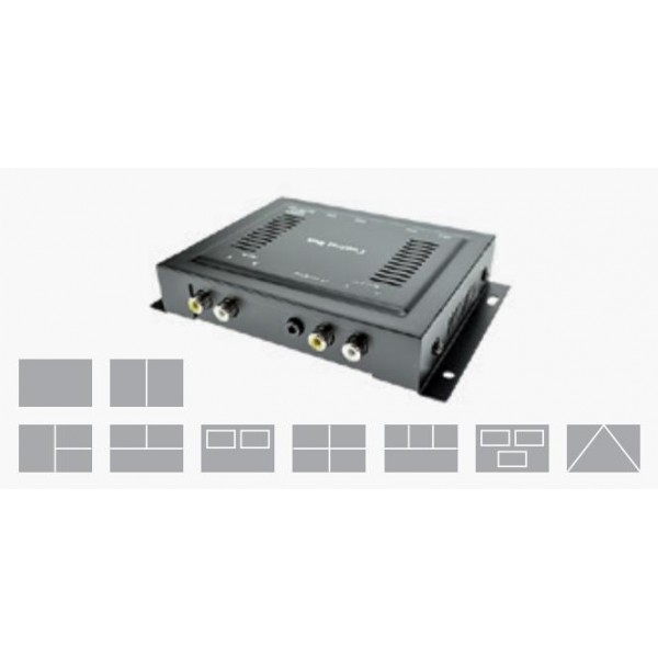 Quad 7005QB Kontrollbox für bis zu 4 Kameras mit Quad-Bilddarstellung