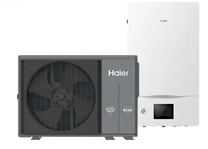 Super Aqua Hydro Split 8 kW R290 Wärmepumpe AW082HUGHA + HU102WAHYB Hydrobox