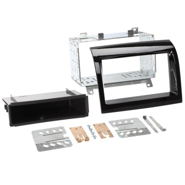 2-DIN RB mit Fach Citroen/Fiat/Peugeot Klavierlack / schwarz