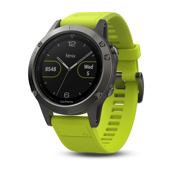 Fenix 5 grau mit gelbem Armband