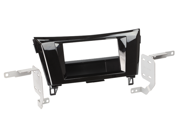 2-DIN RB mit Fach Nissan Qashqai 2014 > Klavierlack /schwarz