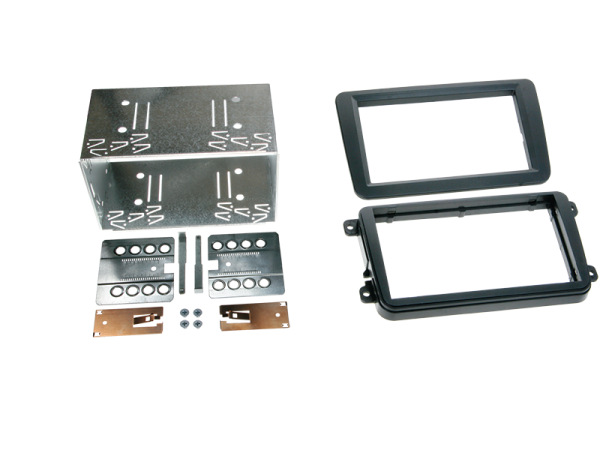 Doppel-DIN Komplettset Rubber Touch VW Caddy, Eos / Golf V / Golf V Plus / Golf VI / Jetta / Passat