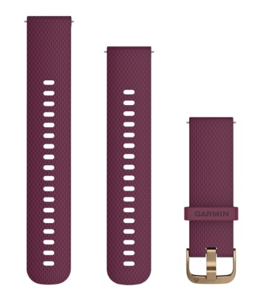 Schnellwechsel-Armbänder (20 mm) Goldenes Silikonarmband