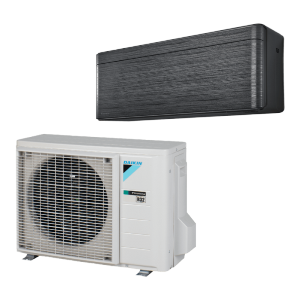 Stylish Luft/Luft Monosplit Klimagerät 3,4 kW - Schwarz