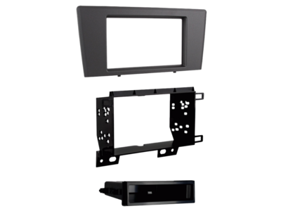 2-DIN Radioblende mit Fach Volvo S60/V70/XC70 grau