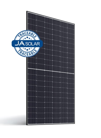 JA Solar 540W N-type bifazial Doppelglas LB schwarzer Rahmen MC4