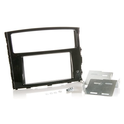 Radioblende MITSUBISHI Pajero ab 2015 2DIN piano black Installer Kit