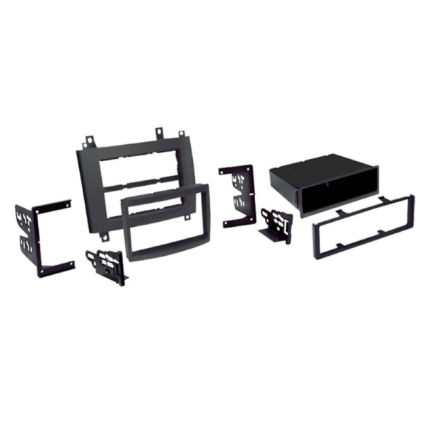 2-DIN RB mit Fach Cadillac CTS / SRX schwarz