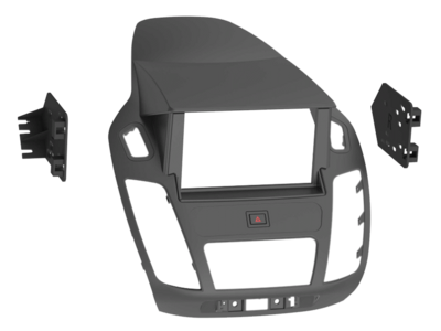 2-DIN Radioblende Ford Tourneo Connect/Transit Connect