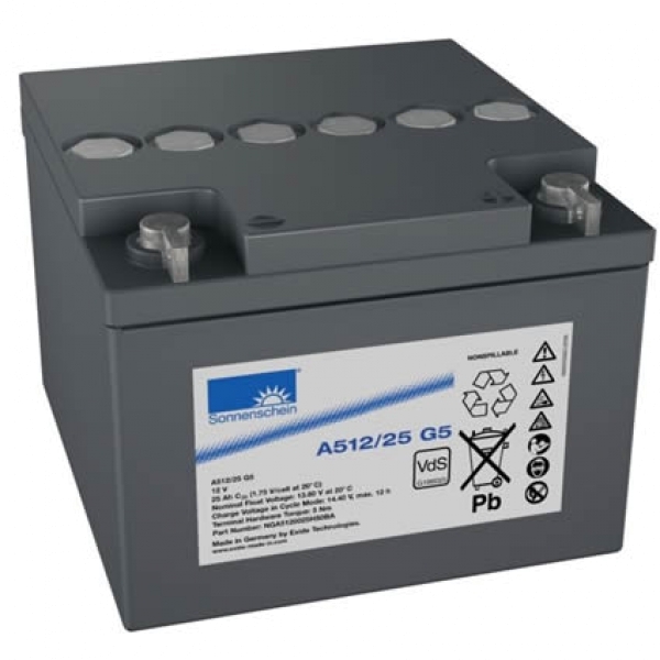 Sonnenschein A512/25 G5 VdS 12V 25Ah dryfit Blei-Gel-Akku VRLA