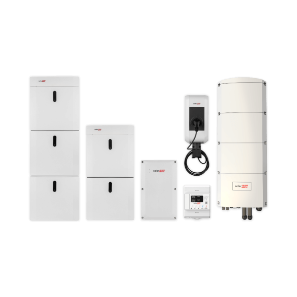 Kombipaket SolarEdge Home Ersatzstrom mit Ladestation, SE10K-RWB48 und 23 kWh