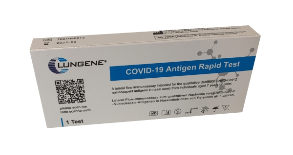 Laientest Clungene 1er Antigen Test - COVID-19 Schnelltest (Nasal Swab) - CE 1434 (1 Stück)
