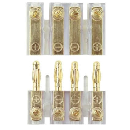 BC4 4-fach Banana-Schnellverbinder für Kabel bis 4mm²