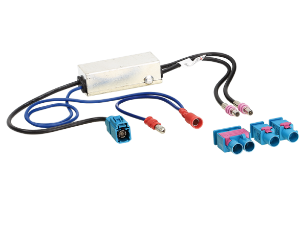 Antennenadapter 1x Fakra > 2x FAKRA Buchse / 1x Doppel Fakra