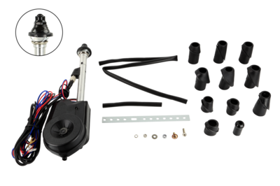 Teleskopantenne AM/FM Motorantenne Kotflügel schwarz