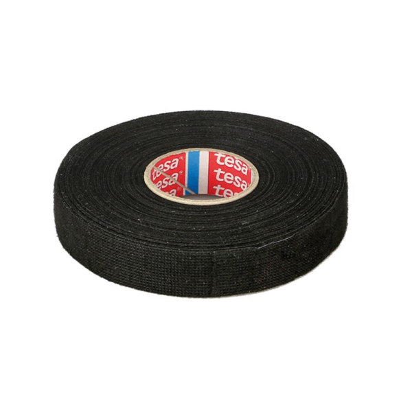 Gewebeband schwarz Länge x Breite: 25 m x 19 mm (1 Stück)